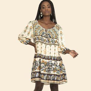 FARM RIO Feather Flower Dress sz XS NWT SO CUTE!!!